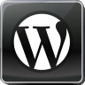 Black WordPress Icon 96x96 png
